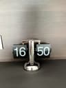 Vintage Automatic Flip Down Desk Clock Retro Mechanical Table Clock 6