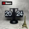 Modern Automatic Retro Flip Clock With 12H 24H Display 2