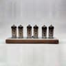 IV11 VFD Tube Clock With LED Backlight And Retro Wood Base 1