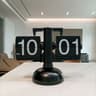 European Retro Automatic Flip Desk Clock With Mechanical Page Turning 8