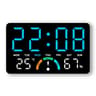 Smart Digital Alarm Clock With Temperature Humidity And Auto Dimming 6