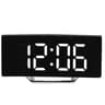 Modern LED Digital Alarm Clock With Curved Mirror Large Display 1