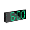 Modern LED Digital Alarm Clock With Curved Mirror And Temperature Display 6