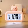 Cute Pig Alarm Clock With LED Display And Night Light 2