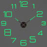Modern 3D DIY Wall Clock Acrylic Mirror Large Wall Decor 1