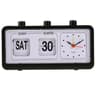 Retro Flip Calendar Clock With Quartz Time Display 1