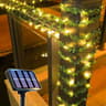 Realistic Green Leaf Solar Vine String Lights For Garden And Wedding Decor 3