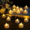 122448Pack Flameless LED Tea Lights With Warm Flickering Glow 0