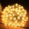 Golden Glow LED Bubble Ball String Lights Battery Powered Fairy Garland 2