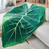 Giant Gloriosum Leaf Blanket Soft Plant Throw Blanket 1