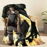 Levi Ackerman Anime Throw Blanket Soft Chibi Plush Blanket 3