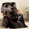 Levi Ackerman Anime Throw Blanket Soft Chibi Plush Blanket 7