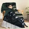 Levi Ackerman Anime Throw Blanket Soft Chibi Plush Blanket 1