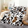 Cow Print Flannel Throw Blanket Soft Lightweight All Season Blanket 6