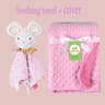 Personalized Minky Baby Blanket And Bunny Comforter Set 14