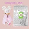 Personalized Minky Baby Blanket And Bunny Comforter Set 3