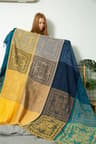 Bohemian Chenille Throw Blanket With Tassels 1