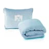 2 In 1 Foldable Travel Blanket Soft Flannel Airplane Blanket 4