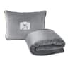 2 In 1 Foldable Travel Blanket Soft Flannel Airplane Blanket 3