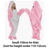 Cartoon Shark Blanket Hoodie Warm Flannel Wearable Sleeping Bag 1