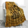 Ouija Board Gothic Throw Blanket Sun Moon Skull Witch Decor 3