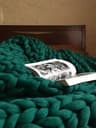Chenille Chunky Knit Throw Blanket Soft Giant Yarn Couch Blanket 10