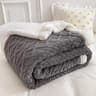 Soft Plaid Winter Fleece Blanket Warm Plush Sofa Bed Throw 7