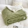 Soft Plaid Winter Fleece Blanket Warm Plush Sofa Bed Throw 3