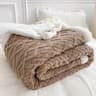 Soft Plaid Winter Fleece Blanket Warm Plush Sofa Bed Throw 1