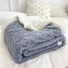 Soft Plaid Winter Fleece Blanket Warm Plush Sofa Bed Throw 5