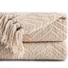 Battilo Chenille Knit Throw Blanket Soft Thick Decorative Sofa Throw 1