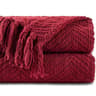 Battilo Chenille Knit Throw Blanket Soft Thick Decorative Sofa Throw 7