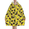 Yellow Duck Wearable Blanket Hoodie Oversized Sherpa Fleece 3