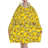 Yellow Duck Wearable Blanket Hoodie Oversized Sherpa Fleece 4