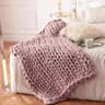 Chunky Knit Weighted Blanket Soft Breathable Queen Size Throw 4