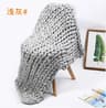 Chunky Knit Weighted Blanket Soft Breathable Queen Size Throw 12