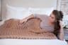 Chunky Knit Weighted Blanket Soft Breathable Queen Size Throw 1