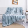 Christmas Green Fleece Throw Blanket With Pom Fringe 8