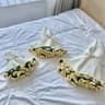 Crochet Flower Bouquet Blanket Rose Sunflower Carnation Knit Throw 0