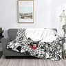 Love Mafalda Soft Flannel Fleece Cartoon Throw Blanket 1