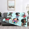 Love Mafalda Soft Flannel Fleece Cartoon Throw Blanket 7