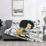 Love Mafalda Soft Flannel Fleece Cartoon Throw Blanket 13