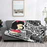 Love Mafalda Soft Flannel Fleece Cartoon Throw Blanket 20
