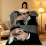 Zhang Linghe Plush Throw Blanket Soft Celebrity Sofa Blanket 14