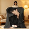 Zhang Linghe Plush Throw Blanket Soft Celebrity Sofa Blanket 15