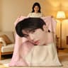 Zhang Linghe Plush Throw Blanket Soft Celebrity Sofa Blanket 23