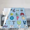 Alphabet Lore Flannel Throw Blanket Soft Lightweight Cartoon Sofa Blanket 14