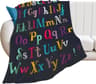 Alphabet Lore Flannel Throw Blanket Soft Lightweight Cartoon Sofa Blanket 8