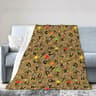 Alphabet Lore Flannel Throw Blanket Soft Lightweight Cartoon Sofa Blanket 3
