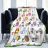 Alphabet Lore Flannel Throw Blanket Soft Lightweight Cartoon Sofa Blanket 15